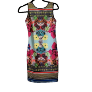 Clover Canyon Kaleidoscope Multicolored Sheath Dress XS
